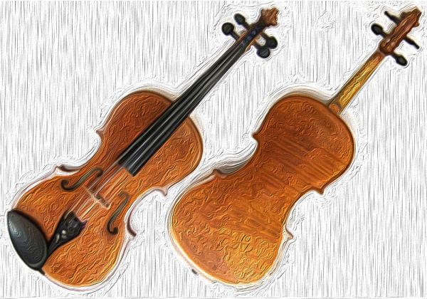 Artistic rendering of the violin
