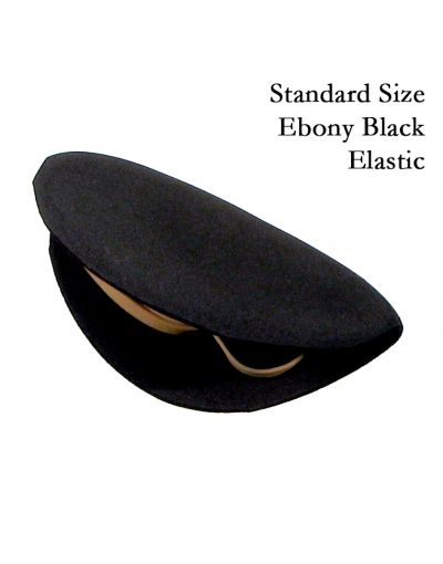 Strad Pad: Comfort Padding for Chinrest-Ebony Black-Elastic (Transferable)-Regular/Original