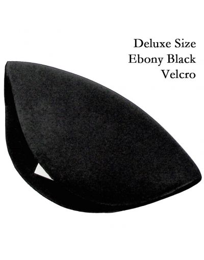 Strad Pad: Comfort Padding for Chinrest-Ebony Black-Velcro (Detachable)-Deluxe/Large