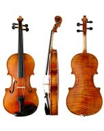 VN-102 left handed violin front, side and back