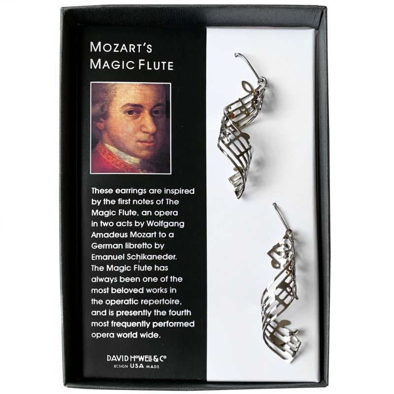 Studio　Magic　Violin　Earrings　Mozart's　Opera　(Sterling　Jewelry:　Fiddleheads　Flute　Silver)