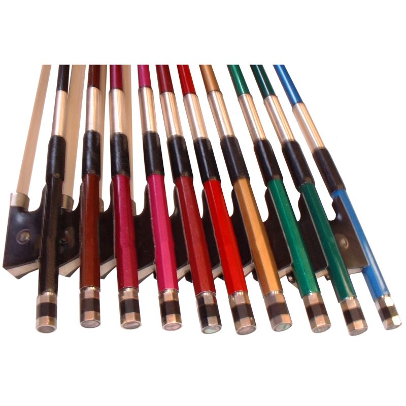 Fractional　Coloured　Sizes　Prism　Carbon　in　Fiddleheads　European　Studio　Bows　Violin