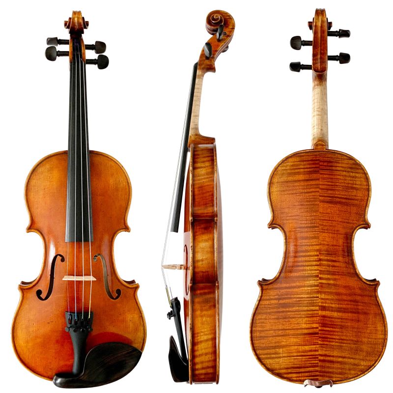 Custom Left-Handed Violin - Level - Fiddleheads.com Fiddleheads Studio