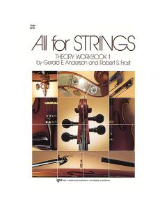Book: "All For Strings" Violin Theory Workbook 1 - Robert Frost and Gerald Anderson
