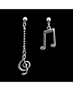 Jewelry: Treble Clef and Notes Earrings