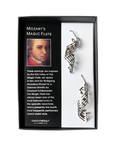Jewelry: Sterling Silver "Mozart's Magic Flute Overture" Earrings