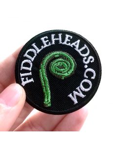 Fiddleheads.com Embroidered Iron-On Patch