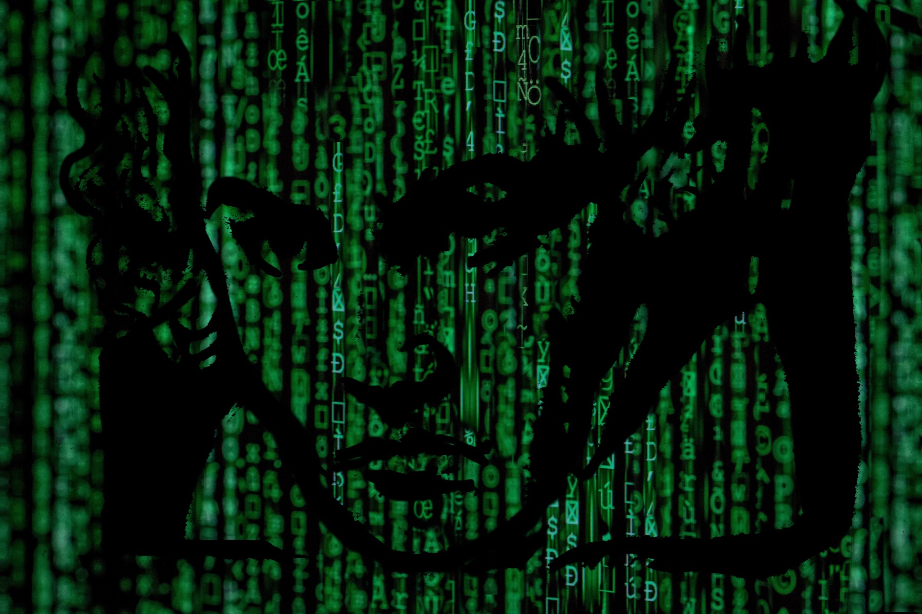 Beethoven's face shows up in computer code similar to the Matrix