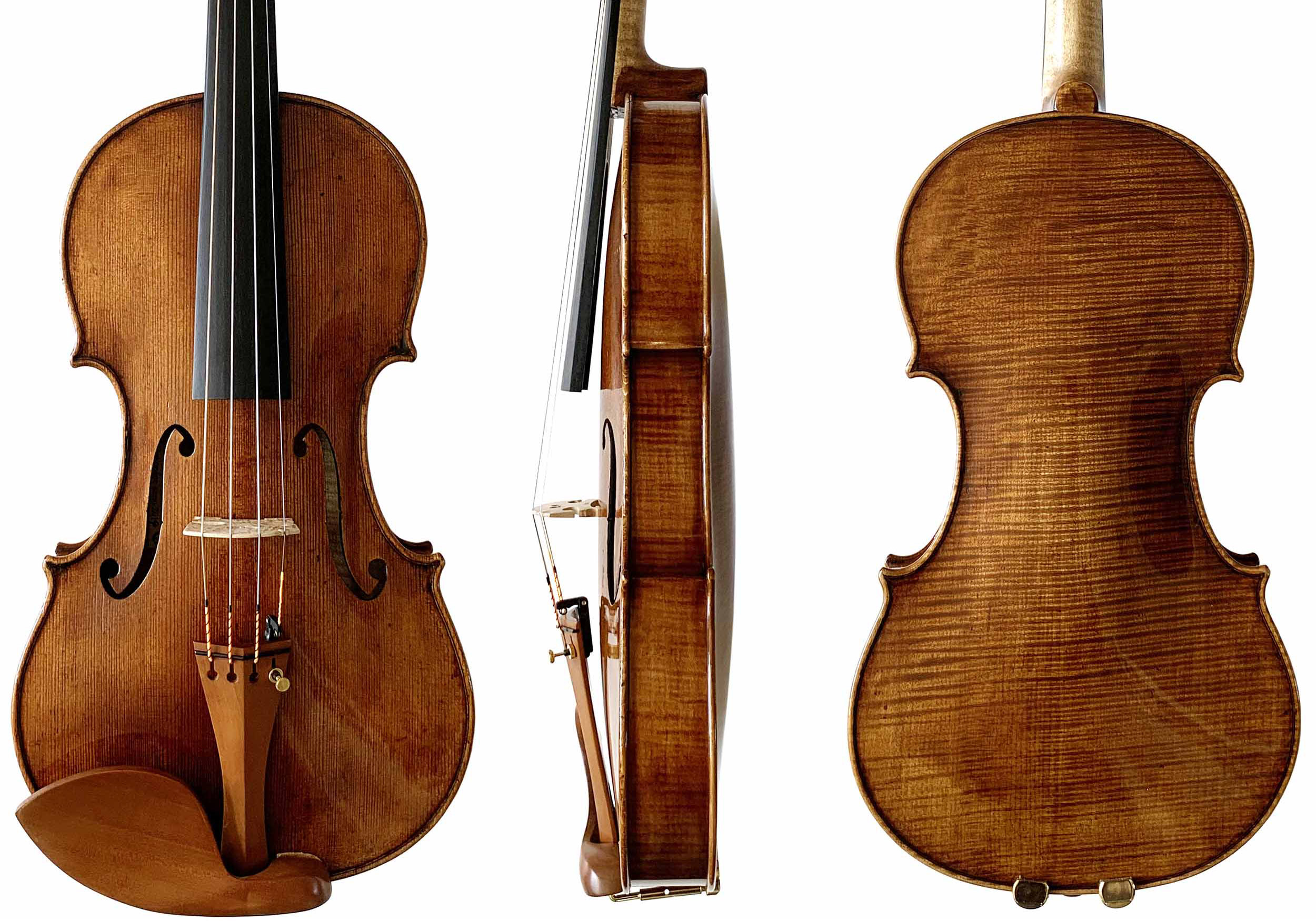 Topa violin front, side and back