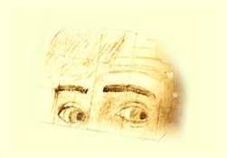 drawing of frightened eyeballs