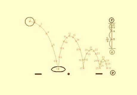 drawing of ball bouncing 