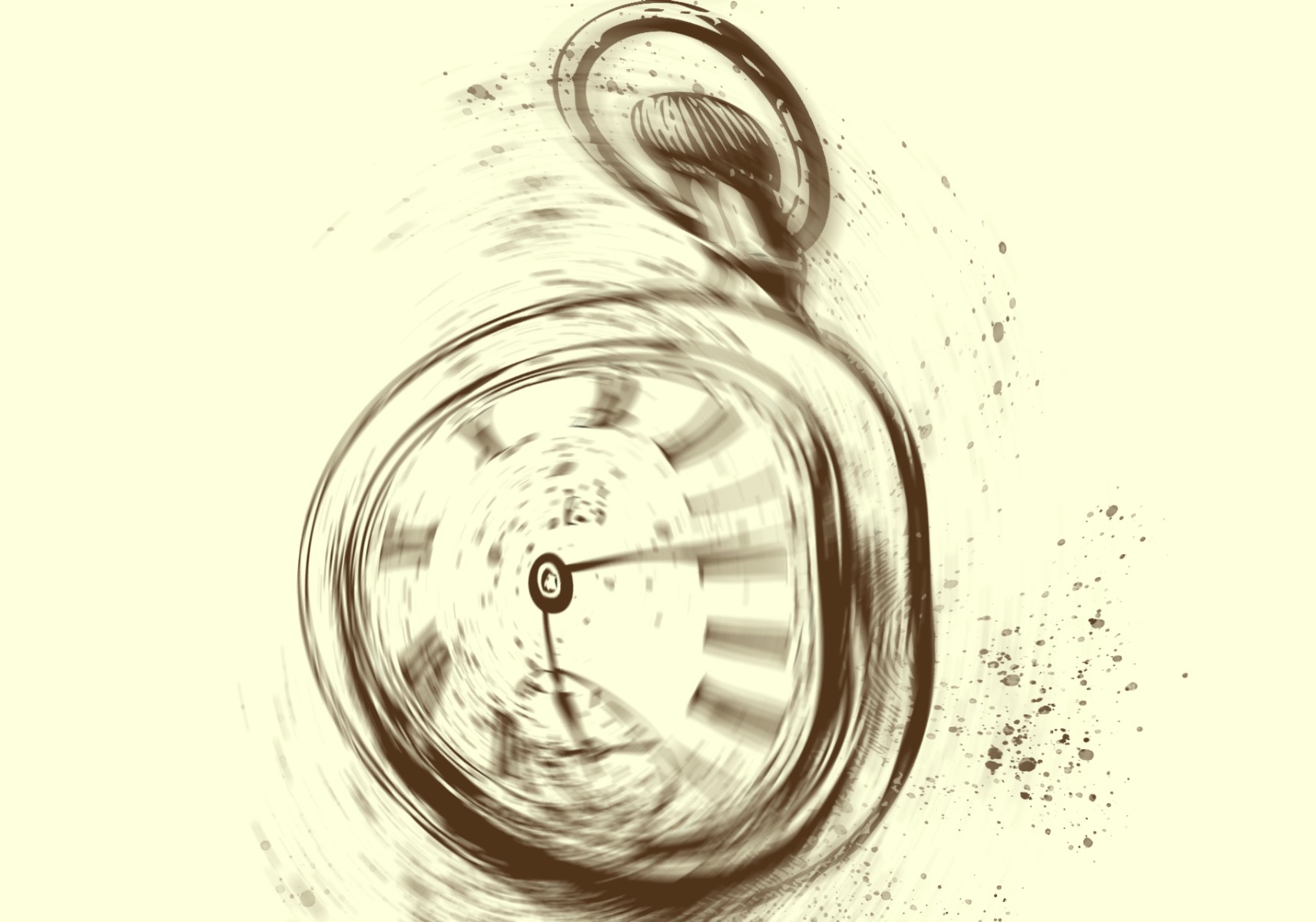 drawing of a clock
